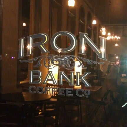 Photo taken at Iron Bank Coffee Co. by Christopher S. on 10/28/2012