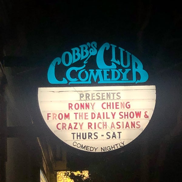 Photo taken at Cobb&#39;s Comedy Club by Tony D. on 5/4/2019