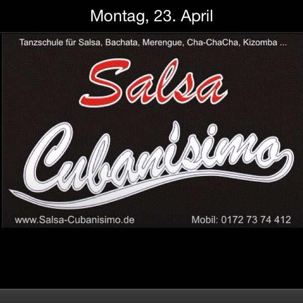 Jeden 2. Donnerstag im Monat ist hier Salsa-Party angesagt! :-).                         Jeden Freitag ab 18Uhr finden Salsa- und Bachata-Kurse im Nebenraum statt.