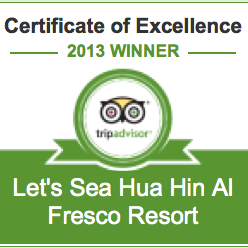 Das Foto wurde bei Let&#39;s Sea Hua Hin Al Fresco Resort von Let&#39;s Sea Hua Hin Al Fresco Resort am 10/5/2013 aufgenommen