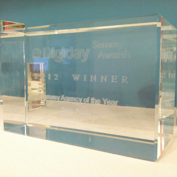 Digiday's Best Social Media Agency for 2012!