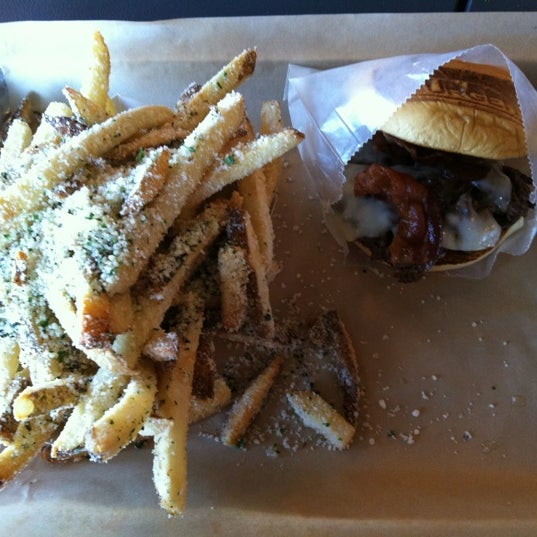 Photo taken at BurgerFi by Jennifer K. on 11/24/2012