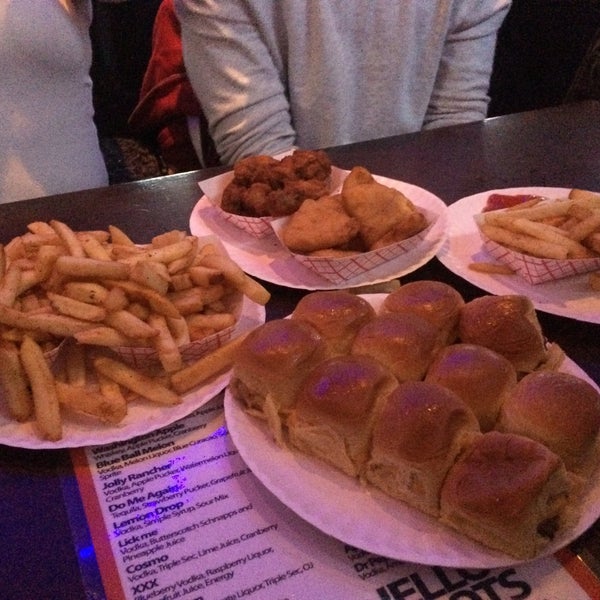 the burger sliders and macaroni and cheese wedges which are amazing!