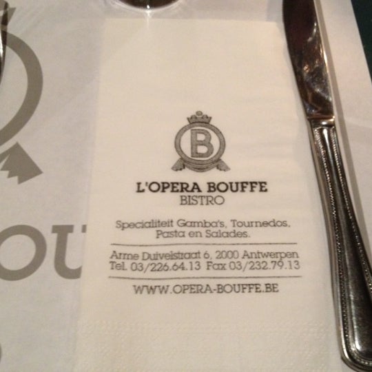 L'Opera Bouffe (Now Closed) - Restaurant in Antwerpen
