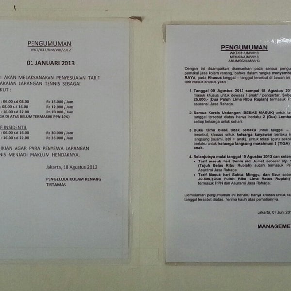 Lapangan Tennis Tirtamas