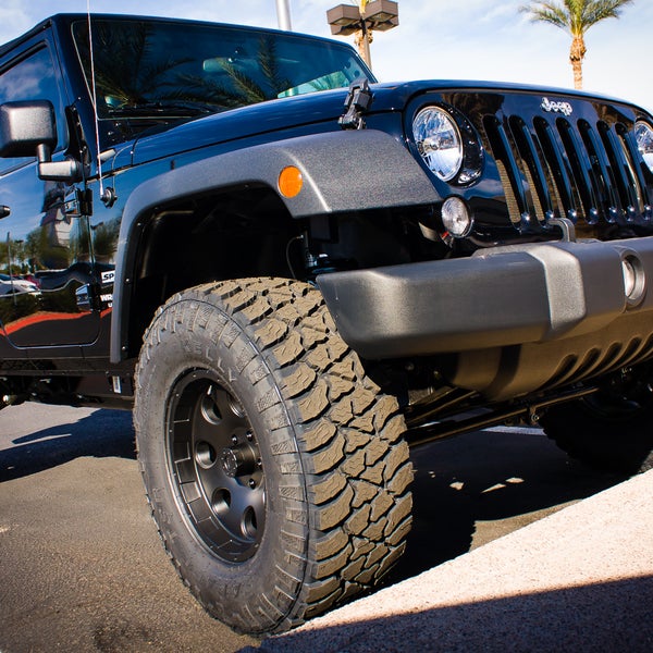 Our Parts and Service Department coordinated to get this Wrangler Unlimited lifted for our customer! Come in today and get your jeep lifted! http://bit.ly/1cs8Wb9