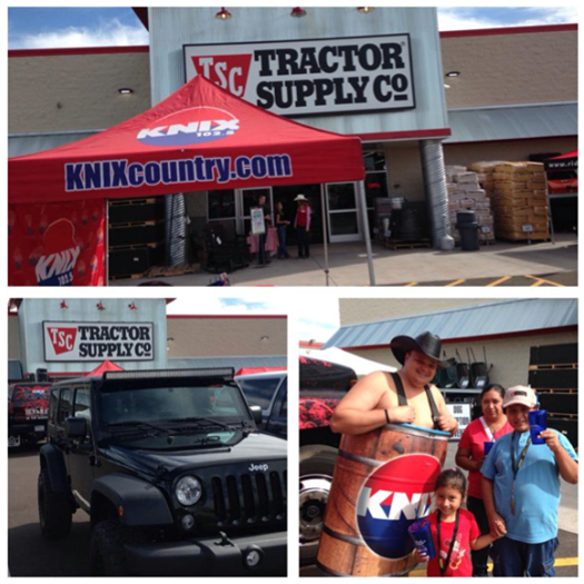 Knix Barrelboy and his Jeep were both at the Tractor Supply Grand Opening last weekend! Were you there?