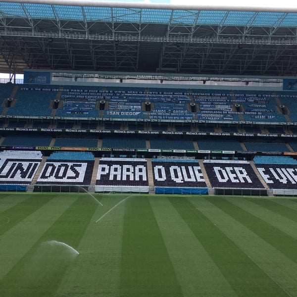 Photo taken at Arena do Grêmio by Eduardo Cassino T. on 12/17/2020