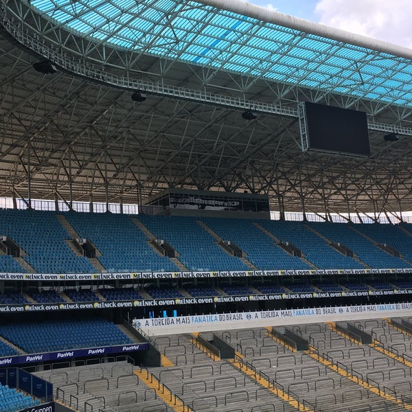 Photo taken at Arena do Grêmio by Eduardo Cassino T. on 12/17/2020