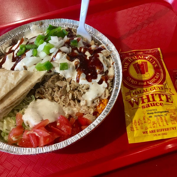 Photo taken at The Halal Guys by Christopher P. on 9/18/2017
