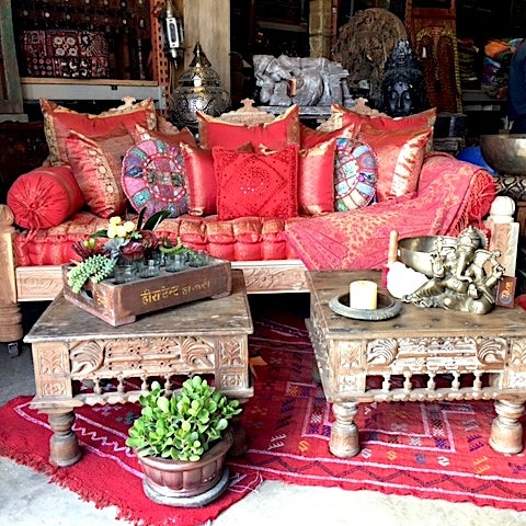 Indian Carved DayBed