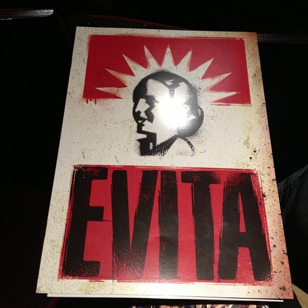 Снимок сделан в Evita on Broadway пользователем Krystina A. 1/15/2013