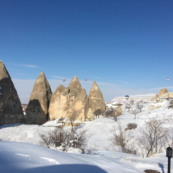 1/21/2019 tarihinde Yusuf Menekşe 👑 .ziyaretçi tarafından Tourist Hotels &amp; Resorts Cappadocia'de çekilen fotoğraf