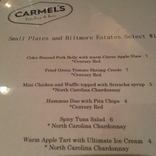 Photo taken at Carmel&#39;s Restaurant &amp; Bar by Tracy S. on 2/27/2014