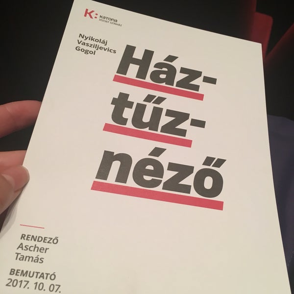 Photo taken at Katona József Színház by Andi🐇 on 2/3/2019