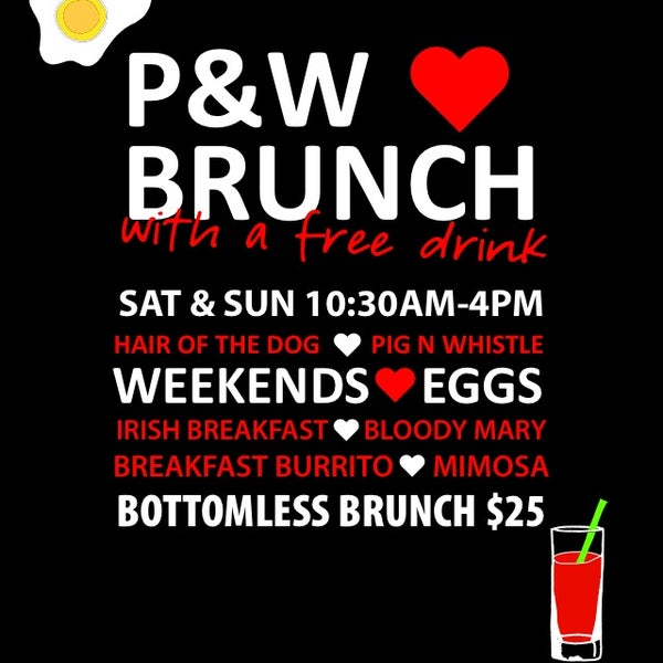 $25 Bottomless Brunch every Saturday and Sunday