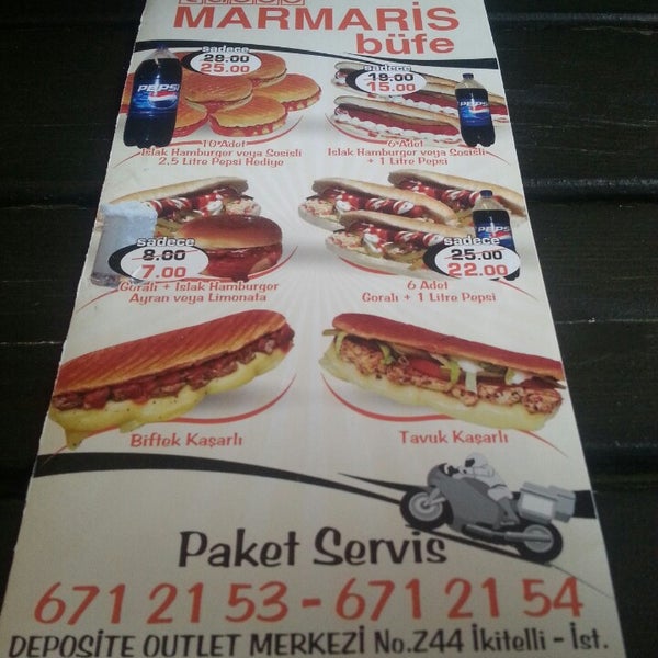 cadde marmaris bufe ziya gokalp da fast food restorani