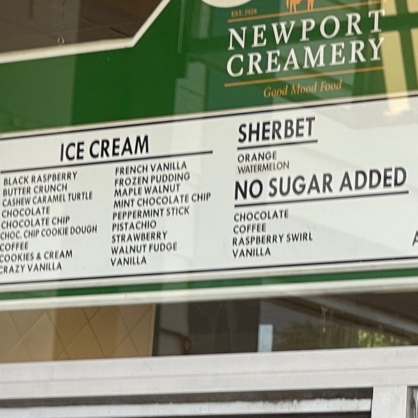 Newport Creamery Ice Cream Parlor in Middletown