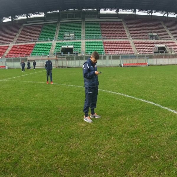 Photo taken at Stadio Mirabello by Francesco F. on 11/29/2014