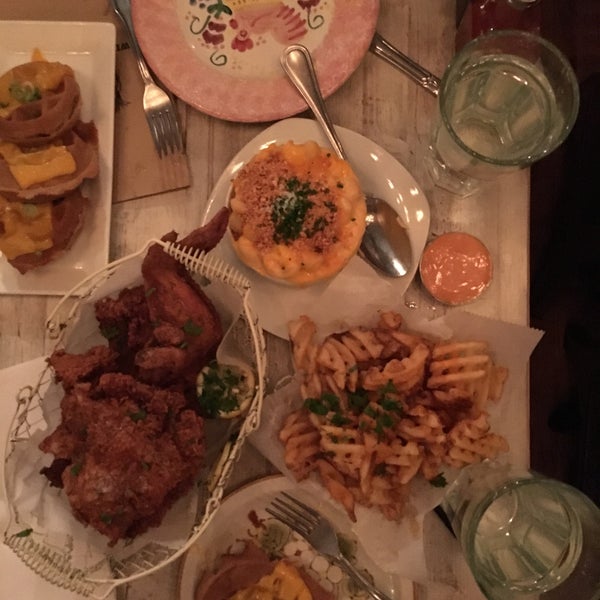 A strong YES to the fried chicken, corn spoon bread, and Mac and cheese.  This place is great, and DO get a reservation. The wait times are crazy no matter what they say because people linger.