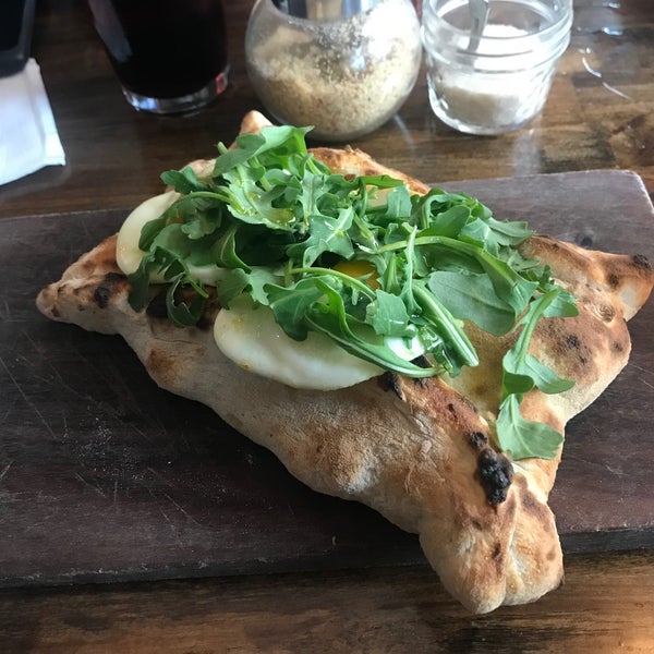 Crazy-underrated brunch spot! Cannoli french toast and truffle mushroom calzone (basically) with fried eggs and arugula...omg! No joke, the pizza is better than in Napoli.