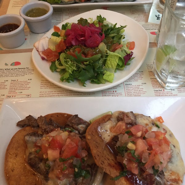 Tasty quick Mexican meal and available in many corners in London. Shrimp tacos are good