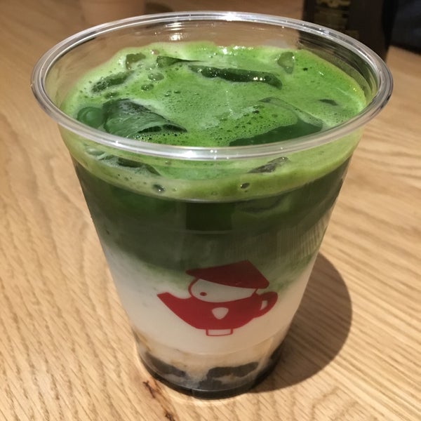 matcha latte. it comes slightly sweetened by default