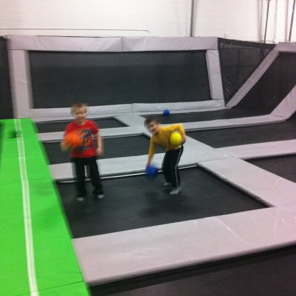 Photo taken at Zero Gravity Trampoline Park by Eric H. on 1/19/2013