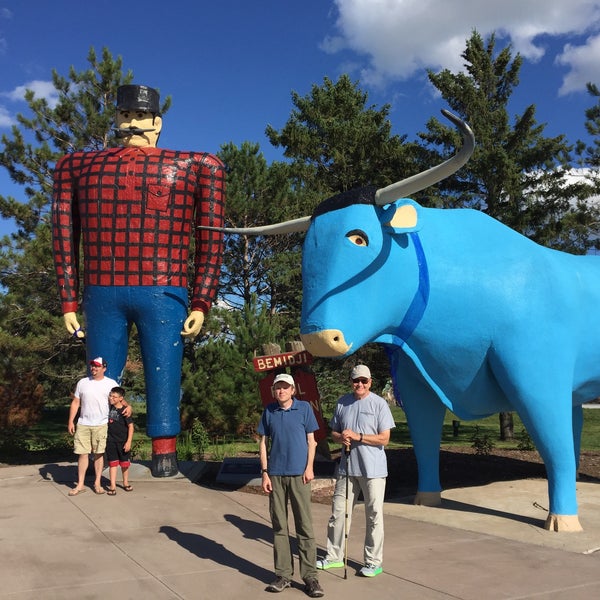 Photo taken at Paul Bunyan &amp; Babe The Blue Ox by Joan F. on 7/15/2016