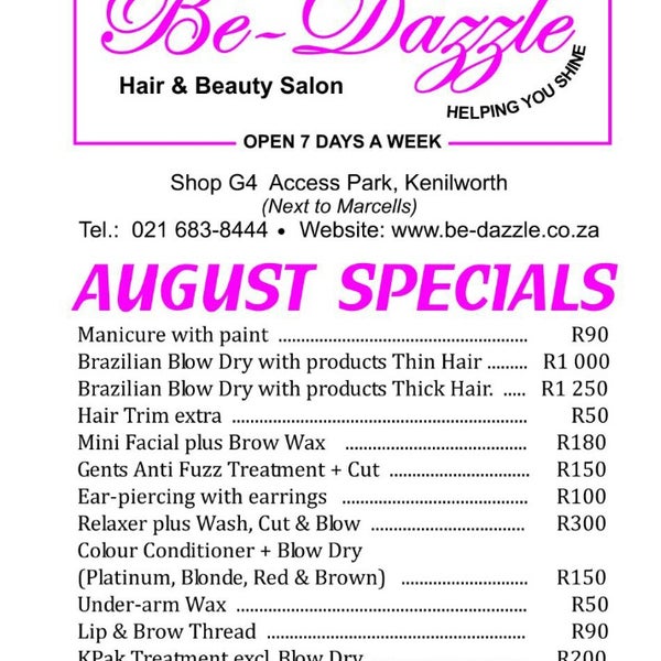 Be-Dazzle Hair and Beauty - Claremont - Access Park