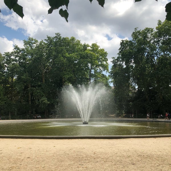 Photo taken at Fontaine du Parc de Bruxelles / Fontein Warandepark by Amanaci G. on 7/17/2018