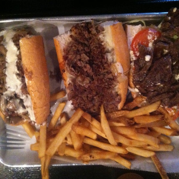 Supposedly rated best Philly steaks in Chicago and I would agree!! The mini Philly steak sandwich is actually large don't be fooled by the name "mini"