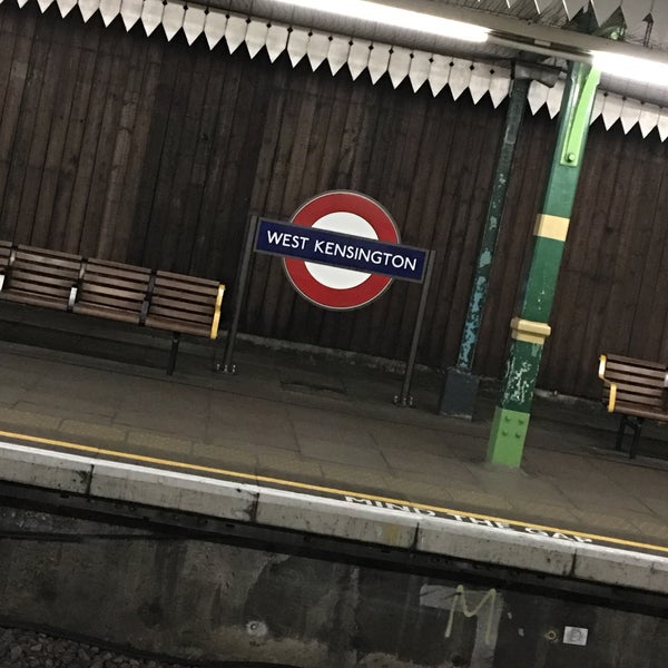 Photo taken at West Kensington London Underground Station by Badar A. on 12/18/2016