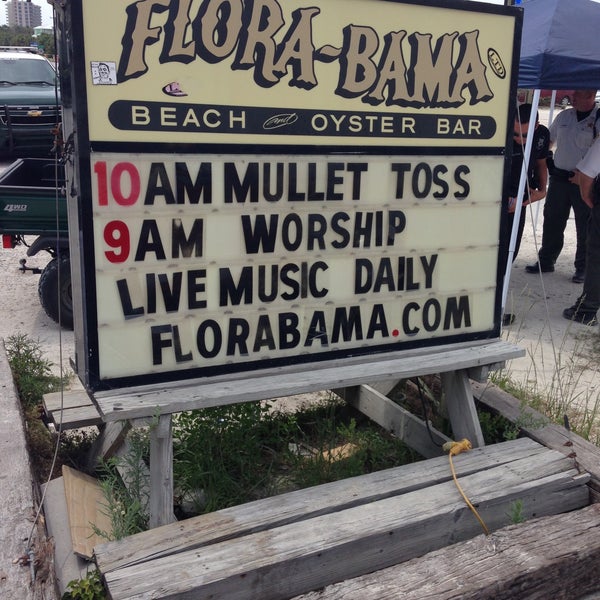 Photo taken at Flora-Bama Lounge, Package, and Oyster Bar by Kenneth P. on 4/28/2013