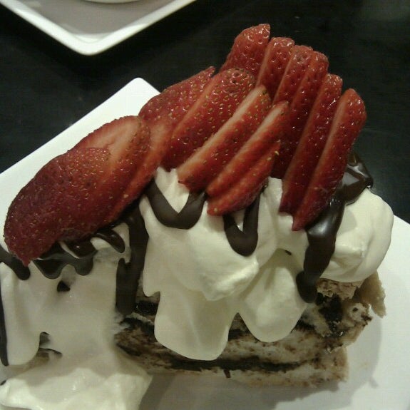THE chokolait pavlova with strawberries and double cream special for $9.95. Worth every bite.