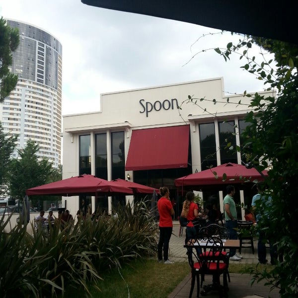 Photo taken at Spoon Cafe &amp; Restaurant by Burçak A. on 7/25/2014