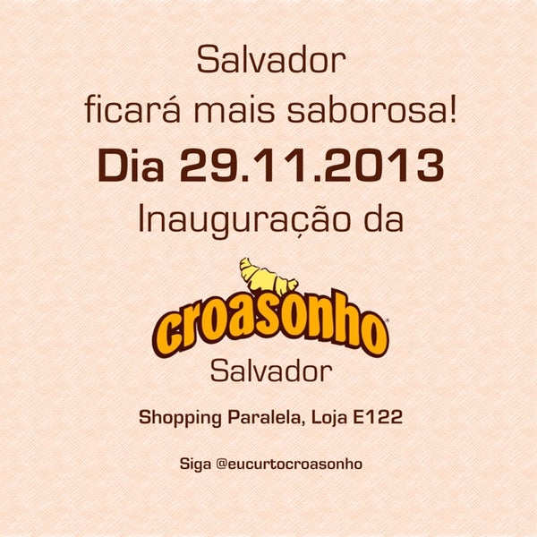 Foto tirada no(a) Croasonho Shopping Paralela por Nathalia D. em 11/20/2013