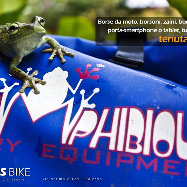 Virus Bike a Salerno è riveniditore ufficiale autorizzato di borse a tenuta stagna Amphibious. Ottime nello sport, nel tempo libero, in motocicletta!