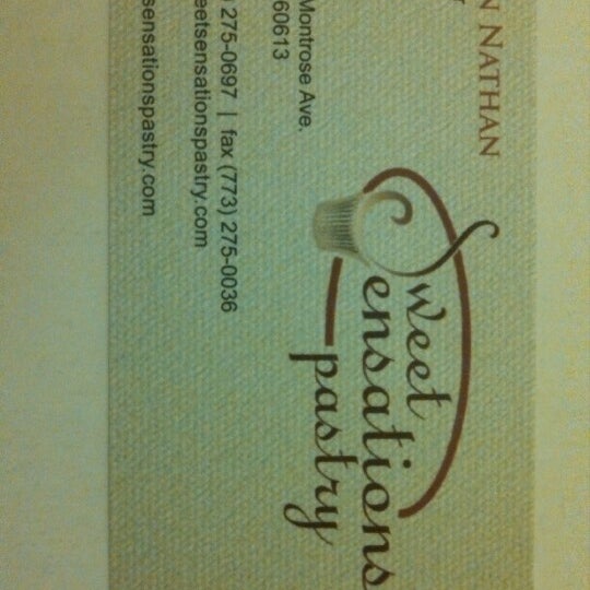 Sweet Sensations Pastry Ravenswood Chicago, IL