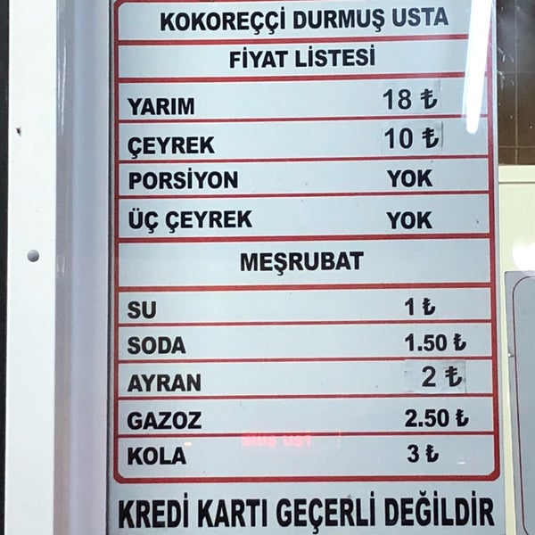Foto diambil di Kokoreççi Durmuş Usta oleh Gurme B. pada 8/23/2018
