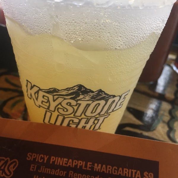 Spicy Pineapple Margarita was HOT! Definitely a sipper drink! Dirty Hippy Vegetarian tacos were excellent, as was the guacamole. Would be back if I lived closer!