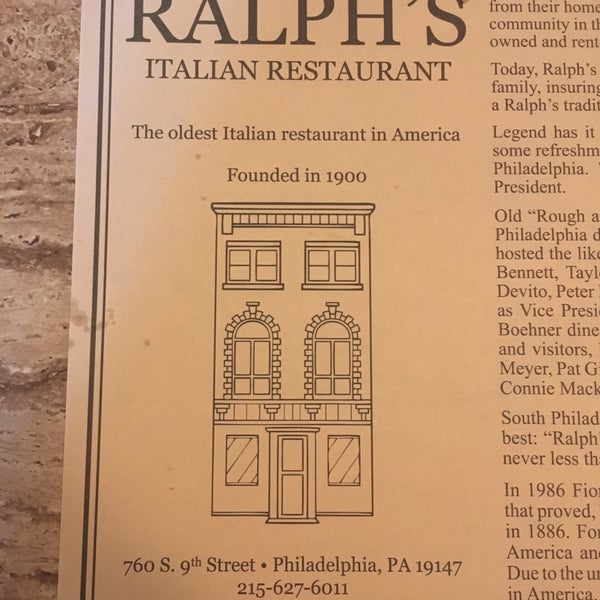 8/30/2017에 Ataylor님이 Ralph&#39;s Italian Restaurant에서 찍은 사진