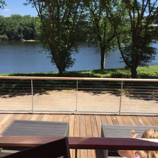 Photo taken at River: A Waterfront Restaurant &amp; Bar by George J. on 7/20/2018
