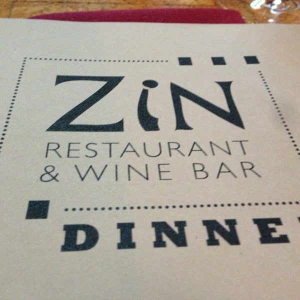 Photo taken at Zin Restaurant &amp; Wine Bar by Amir E. on 3/23/2013