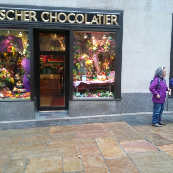 Photo taken at teuscher Chocolates - Rockefeller Center by Sarah K. on 10/22/2014