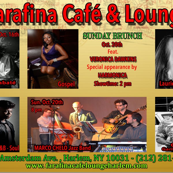 รูปภาพถ่ายที่ Farafina Café and Lounge Harlem โดย Farafina Café and Lounge Harlem เมื่อ 10/18/2013