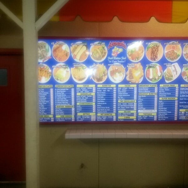 arsenios mexican food menu