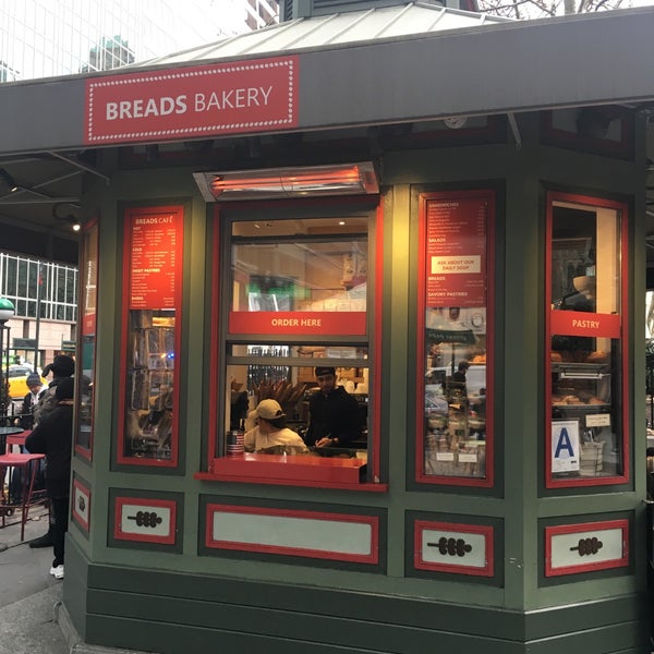 Photo taken at Breads Bakery - Bryant Park Kiosk by Manuel B. on 12/6/2017