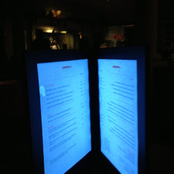 At last!a menu my sweetie can read in the dark! No more iPhone flashlight... Yay!!!