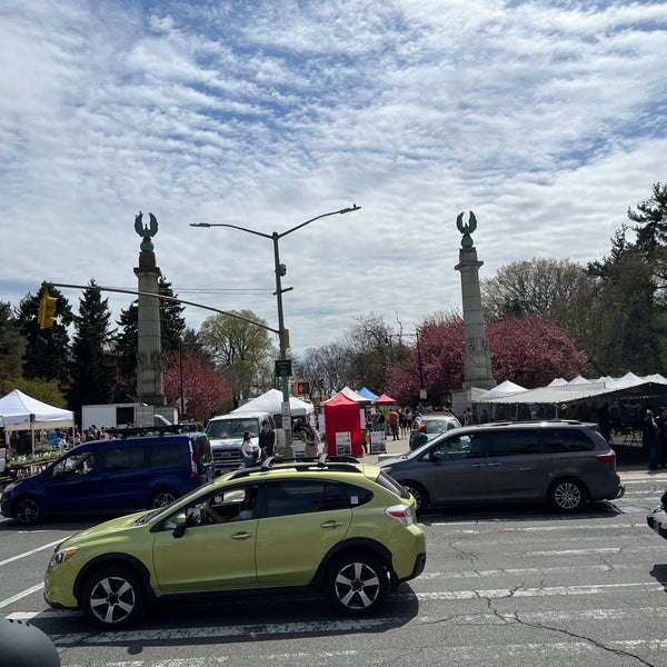 Photo taken at Grand Army Plaza Greenmarket by Sage on 4/23/2022